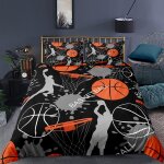 Parure de lit pour enfants jouant au basket - ball, imprim�e en 3d, housse de couette, cadeau pour gar�ons, ...