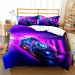 Parure de lit enfant personnes housse de couette voiture de sport xcm avec taies d'oreiller xcm d hd ...