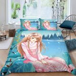 Parure de lit pour enfant x cm anime housse de couette fille de dessin anim� parure de lit en microfibre ...