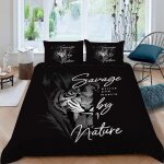 Parure de lit pour enfant x cm tigre housse de couette animaux parure de lit en microfibre ensemble de ...