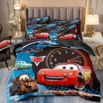 Parure de lit flash mcqueen rouge, parure de lit cars de dessin anime pour chambre d'enfant, housse de ... Parure de lit flash mcqueen rouge, parure de lit cars de dessin anime pour chambre d'enfant, housse de ...
