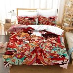 Parure de lit hanako - kun, housse de couette, motif dessin anime japonais, pour lit simple, queen size, ...