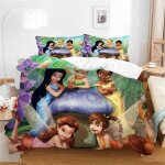 Parure de lit hello kitty - housse de couette 100 % coton lav�, respirante, durable et douce - qualit� ...