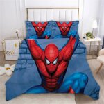 Parure de lit avec housse de couette et imprime num�rique marvel spiderman 3d, cadeau id�al pour fille ...