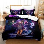 Parure de lit avec housse de couette et motif de dessin anime monster high en 3d, impression numérique, ... Parure de lit avec housse de couette et motif de dessin anime monster high en 3d, impression numérique, ...