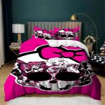 Parure de lit avec housse de couette et motif de dessin anime monster high en 3d, impression num�rique, ...
