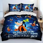 Parure de lit avec housse de couette et taie d'oreiller mickey minnie mouse, jolie parure de lit pour ...