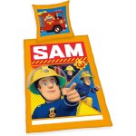 Parure de lit avec housse de couette et taie d'oreiller motif sam le pompier
