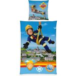 Parure de lit avec housse de couette et taie d'oreiller motif sam le pompier