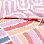 Parure de lit imprim� graphique coton 260x240cm