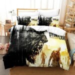Parure de lit imprimee en 3d avec housse de couette et taie d'oreiller motif dying light 2 stay human ...