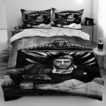 Parure de lit imprimee en 3d avec housse de couette et taie d'oreiller motif scarface et tony, pour lit ...