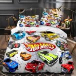 Parure de lit imprimee en 3d monster truck hot wheel, housse de couette et taie d'oreiller, pour lit ... Parure de lit imprimee en 3d monster truck hot wheel, housse de couette et taie d'oreiller, pour lit ...