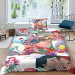 Parure de lit imprim�e en 3d la petite sir�ne, douce et confortable, motif princesse de dessin anime, ...
