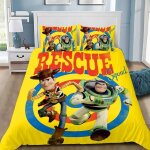 Parure de lit imprimee toy story 3d, housse de couette et taies d'oreiller, 2 / 3 pieces, pour lit simple, ...
