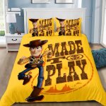 Parure de lit imprimee toy story 3d, housse de couette et taies d'oreiller, 2 / 3 pieces, pour lit simple, ...