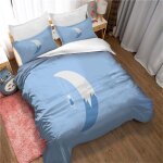 Parure de lit king size - ensemble de couette 3 pieces en microfibre pour enfants et adolescents, housse ...