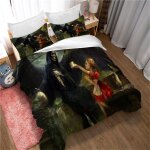 Parure de lit king size - ensemble de couette 3 pieces en microfibre pour enfants et adolescents, housse ...