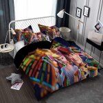 Parure de lit king size - toy story, ensemble de 3 pieces en microfibre avec housse de couette et 2 taies ...