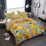 Parure de lit king size - toy story, ensemble de 3 pieces en microfibre avec housse de couette et 2 taies ...