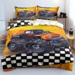 Parure de lit m - monster jam truck imprimee en 3d avec housse de couette et taie d'oreiller pour lit ... Parure de lit m - monster jam truck imprimee en 3d avec housse de couette et taie d'oreiller pour lit ...