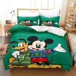 Parure de lit mickey, housse de couette mickey mouse classique, parure de lit minnie mouse, couette multi ...
