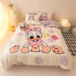 Parure de lit mickey avec housse de couette et taie d'oreiller, king size, pour enfants, garcon s et ...