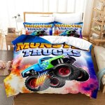 Parure de lit monster jam pour lit simple, double, double, queen et king size. parure de lit monster ... Parure de lit monster jam pour lit simple, double, double, queen et king size. parure de lit monster ...