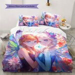 Parure de lit motif ailes de f�es, housse de couette et taie d'oreiller, personnalis�e, douce, decoration ...