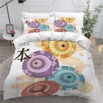 Parure de lit parapluie en papier huil�� pi��ces xcm d hd impression japon housse de couette personnes ...