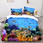 Parure de lit personnes + x taies d'oreiller xcm microfibre housse de couette d doux confortable parure ...