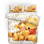 Parure de lit petit ours de dessin anim�� housse de couette en, petit tigre confortable ensemble de literie ...