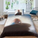 Parure de lit la petite sir�ne pour enfants et adolescents, motif princesse de dessin anime, housse de ...