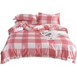 Parure de lit pi��ces avec housse de couette + drap + taie d'oreiller en soie glac��e pour l'��t�� - ...