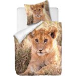 Parure de lit pi��ces avec housse de couette et taie d'oreiller, b��b�� tigre, x cm / x cm x , multi