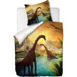 Parure de lit pi��ces avec housse de couette et taie d'oreiller, dinosaures jurassiques, x cm / x cm ...