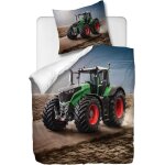 Parure de lit pi��ces avec housse de couette et taie d'oreiller, enfant motif tracteur, x cm / x cm x ...