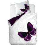 Parure de lit pi��ces avec housse de couette et taie d'oreiller, papillon violet, x cm / x cm x , multi ...
