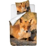 Parure de lit pi��ces avec housse de couette et taie d'oreiller, le petit renard, x cm / x cm x , multi ...