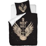 Parure de lit pi��ces avec housse de couette et taie d'oreiller, rock and roll, x cm / x cm x , multi ...