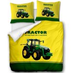 Parure de lit pi��ces avec housse de couette et taies d'oreiller, tracteurs, x cm / x cm x , multi