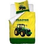 Parure de lit pi��ces avec housse de couette et taie d'oreiller, tracteurs, x cm / x cm x , multi