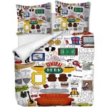 Parure de lit pi��ces avec housse de couette et taies d'oreiller, tv - th��me, x cm / x cm x , (multi ...