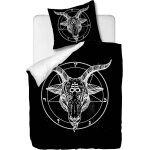 Parure de lit pi��ces avec housse de couette x cm et taie d'oreiller x cm, hypoallerg��nique, % polyester, ...