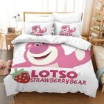 Parure de lit pi��ces pour lotso toy story impression d housse de couette en microfibre hypoallergique ...