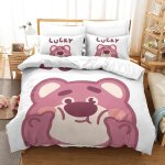 Parure de lit pi��ces pour lotso toy story impression d housse de couette en microfibre hypoallergique ...
