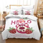 Parure de lit pi��ces pour lotso toy story impression d housse de couette en microfibre hypoallergique ...