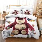 Parure de lit pi��ces pour lotso toy story impression d housse de couette en microfibre hypoallergique ...