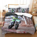 Parure de lit pi��ces pour motocross mountain bike impression d housse de couette en microfibre hypoallergique ...