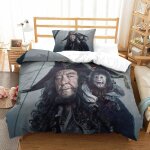 Parure de lit pi��ces pour pirates of the caribbean johnny depp impression d housse de couette en microfibre ...